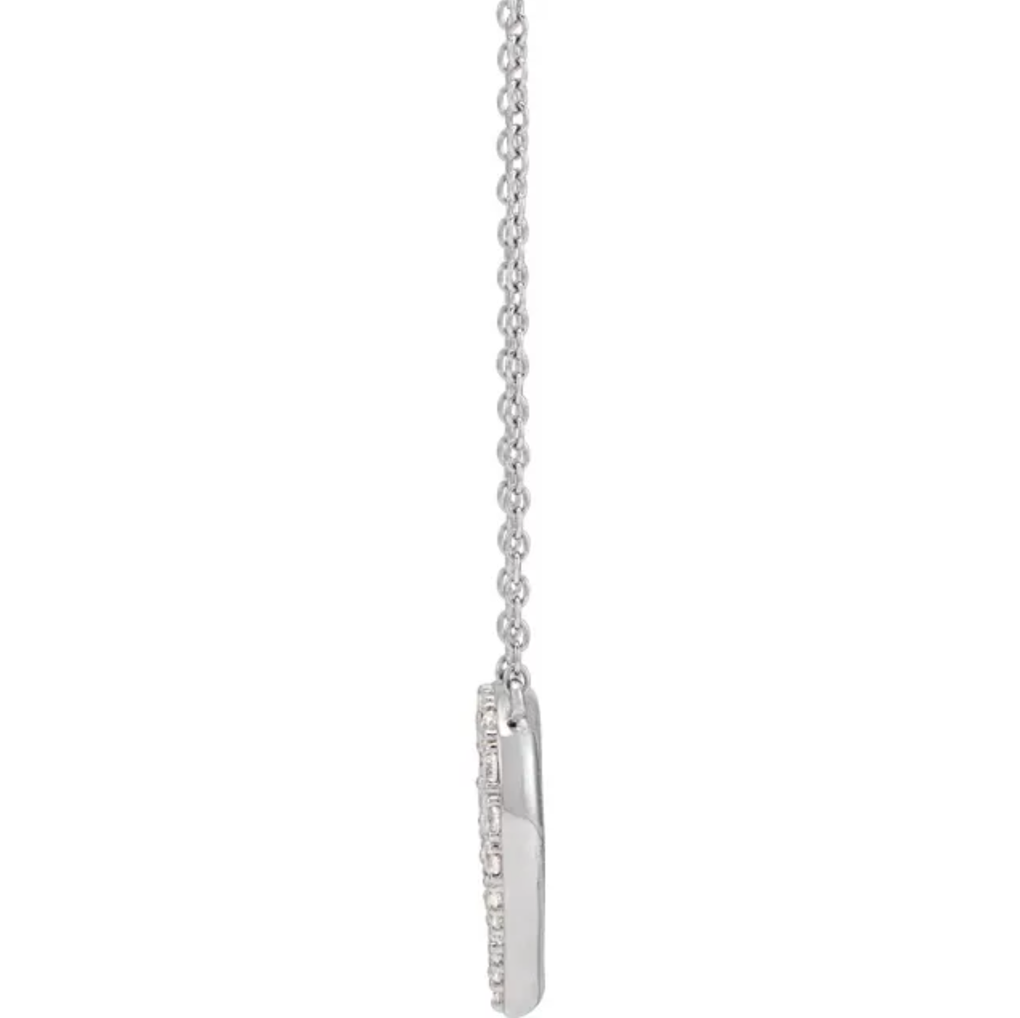 side of heart shaped necklace