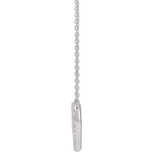 side of heart shaped necklace