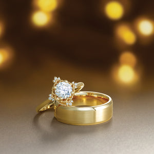 Gemma Halo Vintage Inspired Engagement Ring (setting only)