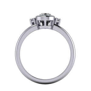 Tiara Half Halo Engagement Ring (setting only)