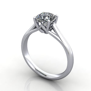 Trellis Solitaire Engagement Ring (setting only)