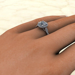 Victoria Halo Engagement Ring (setting only)