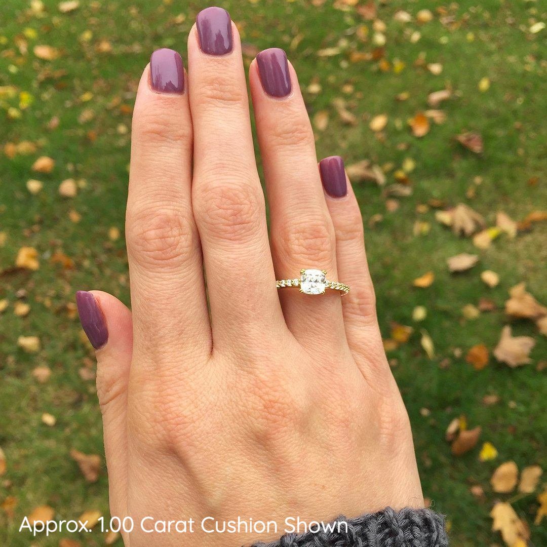 Gold engagement ring shop settings