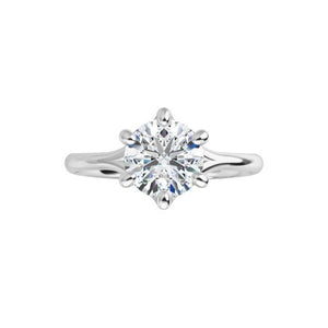 Flora Solitaire Engagement Ring (setting only)