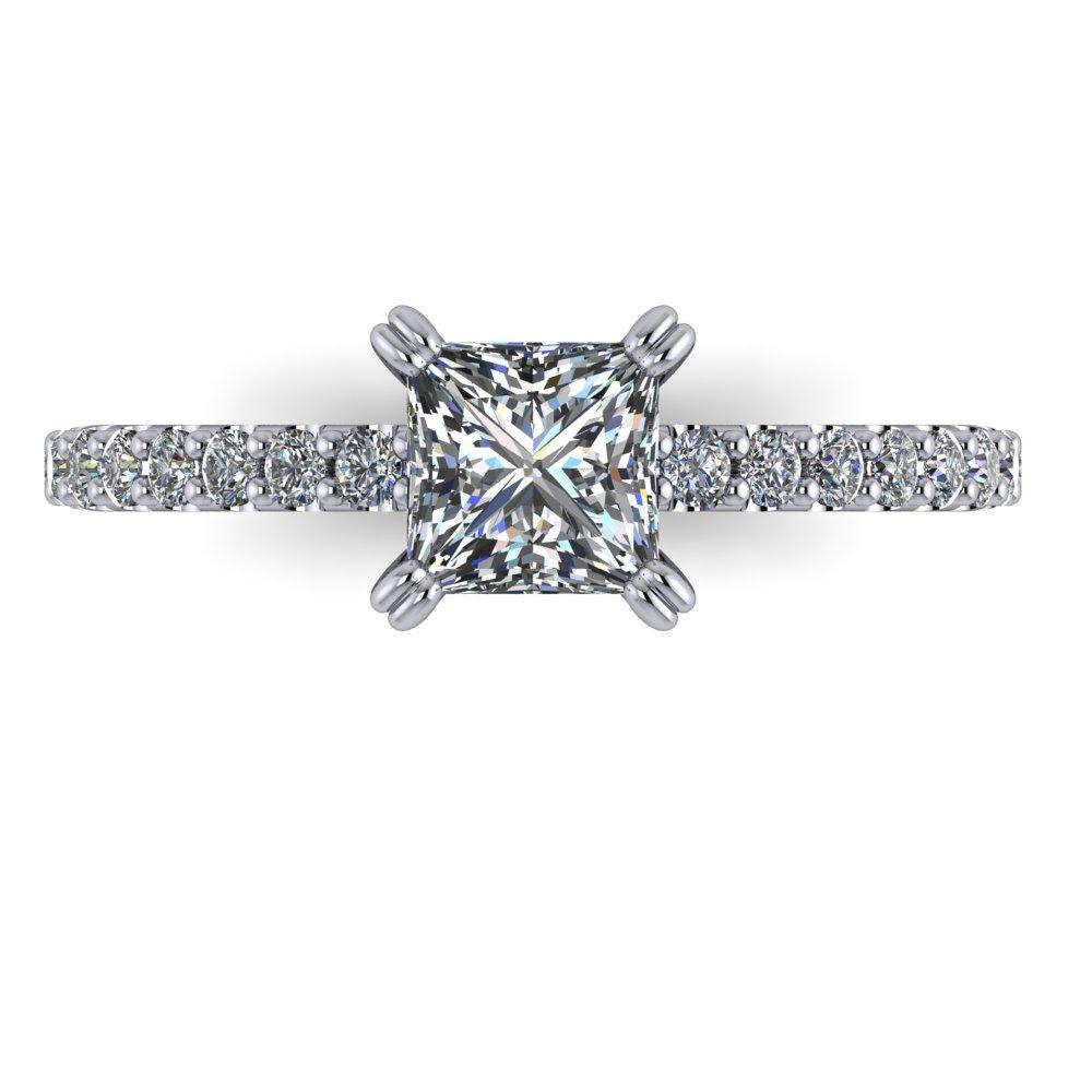 Aura princess-cut diamond ring