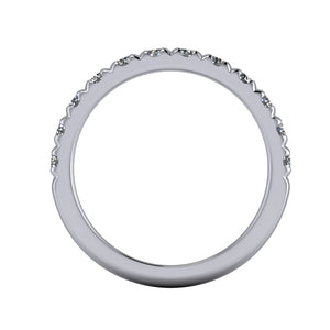 The Classic French-Set Wedding Band (Various Sizes)