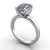 Claw prong solitaire white gold