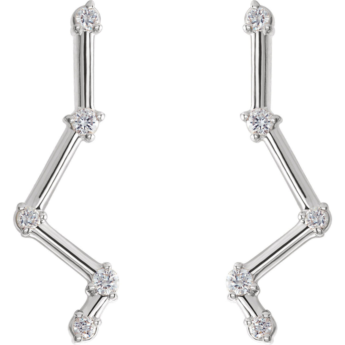 Diamond constellation earrings