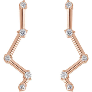Diamond constellation earrings