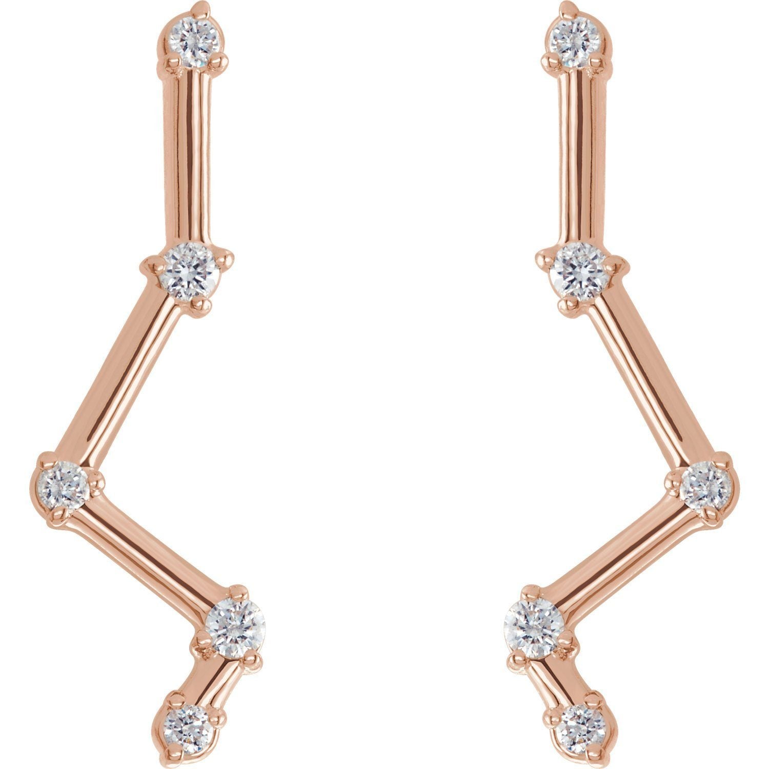 Diamond constellation earrings Clearance