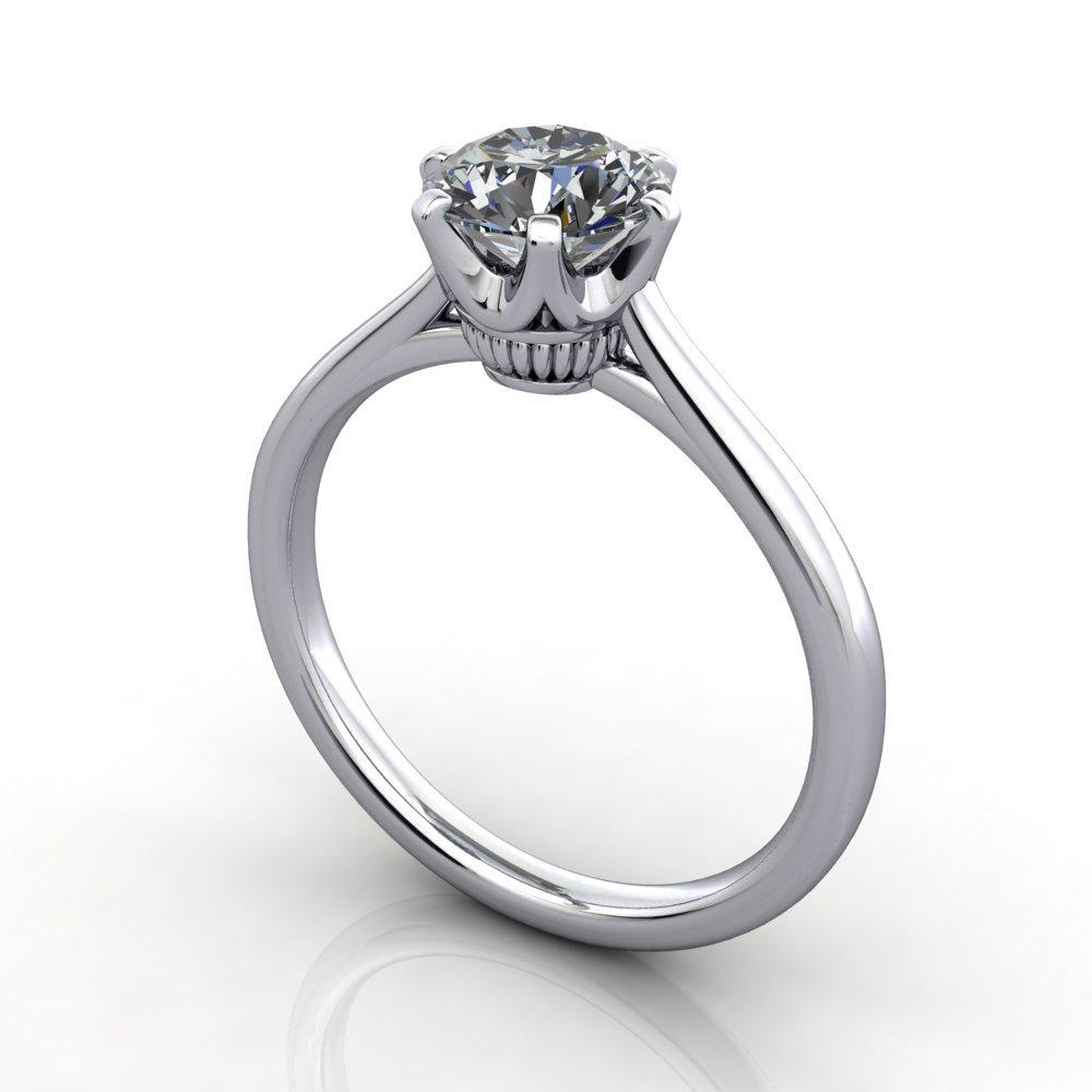 crown inspired solitaire ring soha diamond co