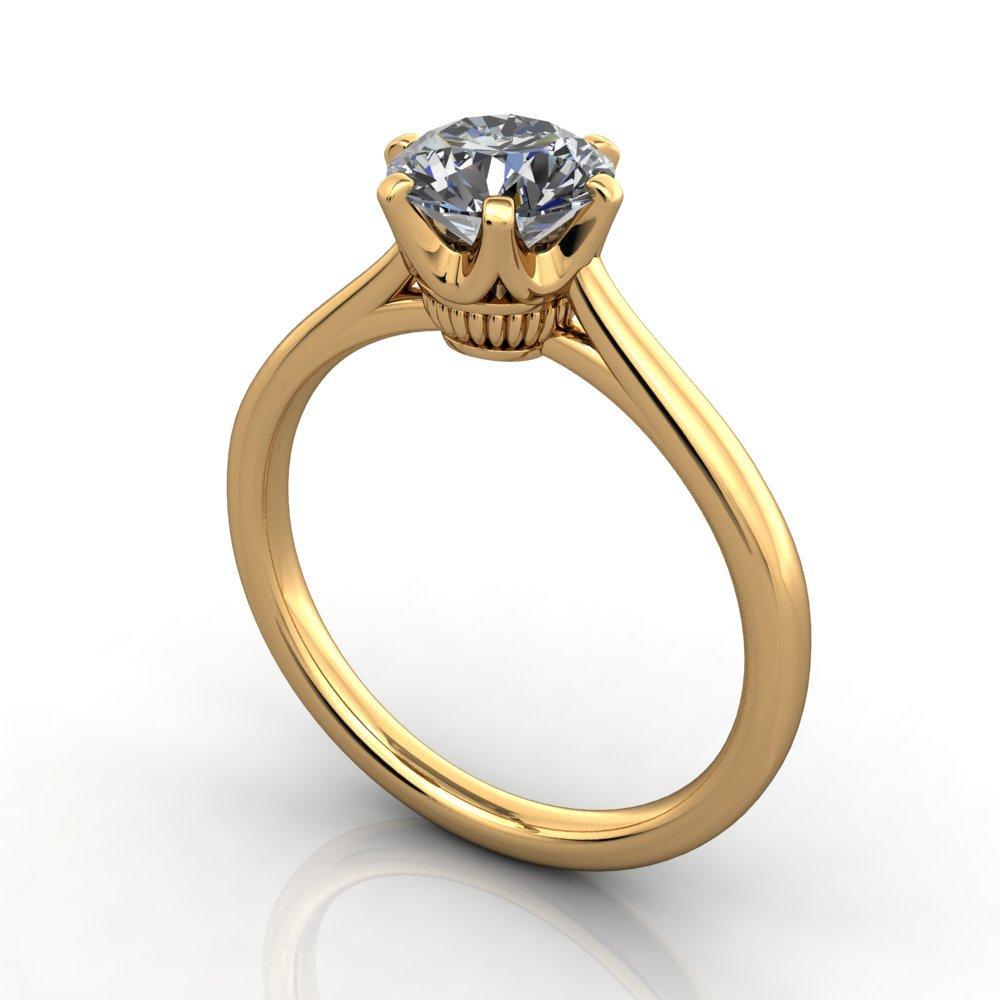 18K Yellow Gold Crown Diamond Ring - Pointers Jewellers | Fine Jewelry  Retailer in Kuala Lumpur