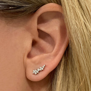 Real diamond ear climbers Clearance