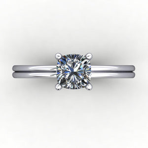 Tia Solitaire Engagement Ring (setting only)