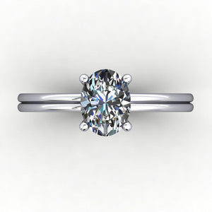 Tia Solitaire Engagement Ring (setting only)