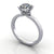 solitaire with double row band soha diamond co