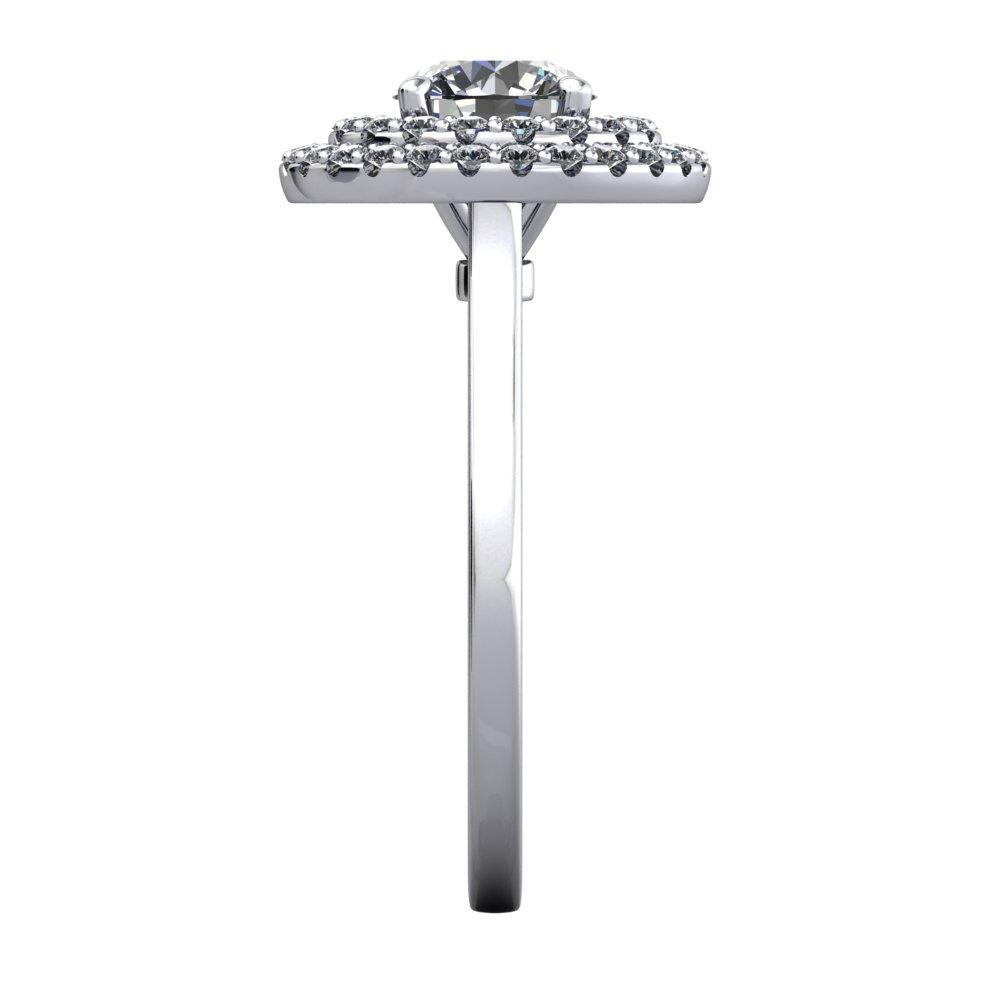 Milan Double Halo Engagement Ring (setting only)