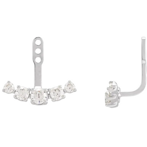 Curved Lab-Grown Diamond Earring Jackets (1 CTW)