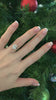 Four prong solitaire on hand christmas proposal