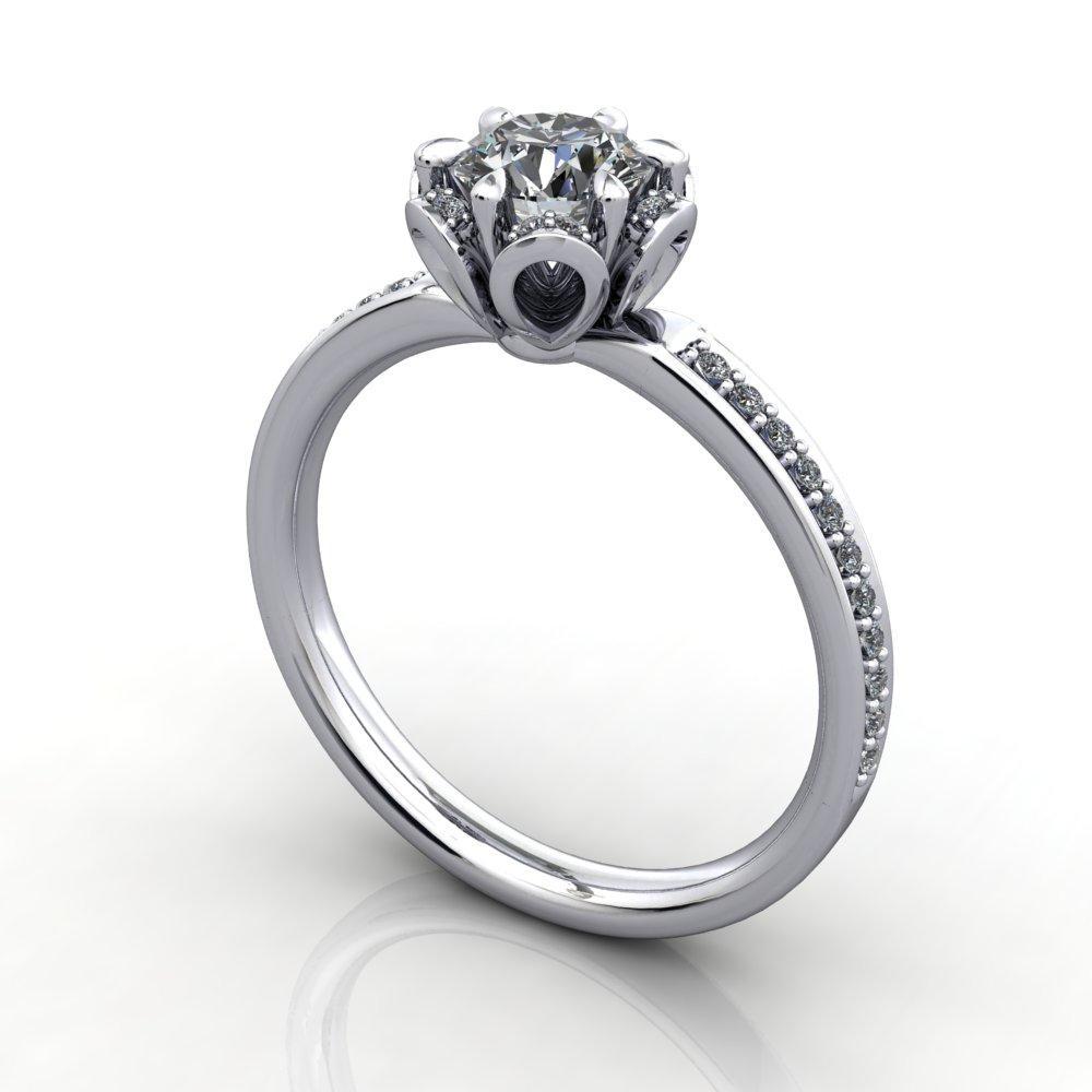 vintage and floral inspired halo engagement ring soha diamond co. 