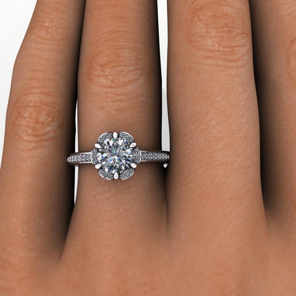 Primrose Halo Engagement Ring (setting only)