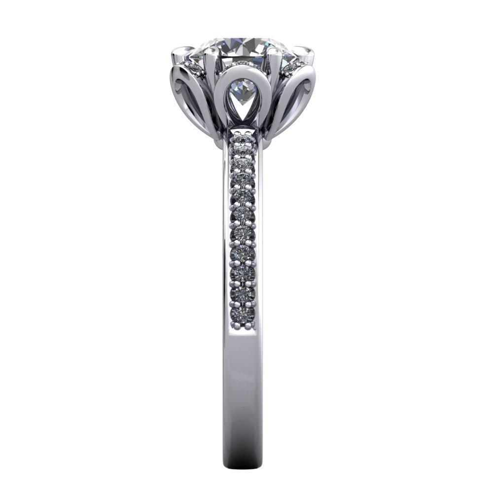 vintage and floral inspired halo engagement ring soha diamond co. 