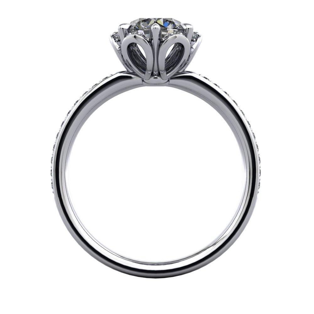 vintage and floral inspired halo engagement ring soha diamond co. 