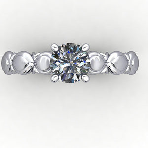 Blossom Solitaire Engagement Ring (setting only)