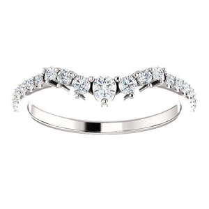 Graduated Contoured Wedding Band