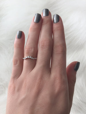 Graduated Contoured Wedding Band