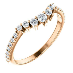 Graduated Contoured Wedding Band