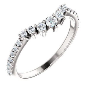 Graduated Contoured Wedding Band