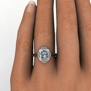 Thora Halo Engagement Ring (setting only)