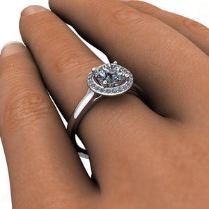 Venice Halo Engagement Ring (setting only)