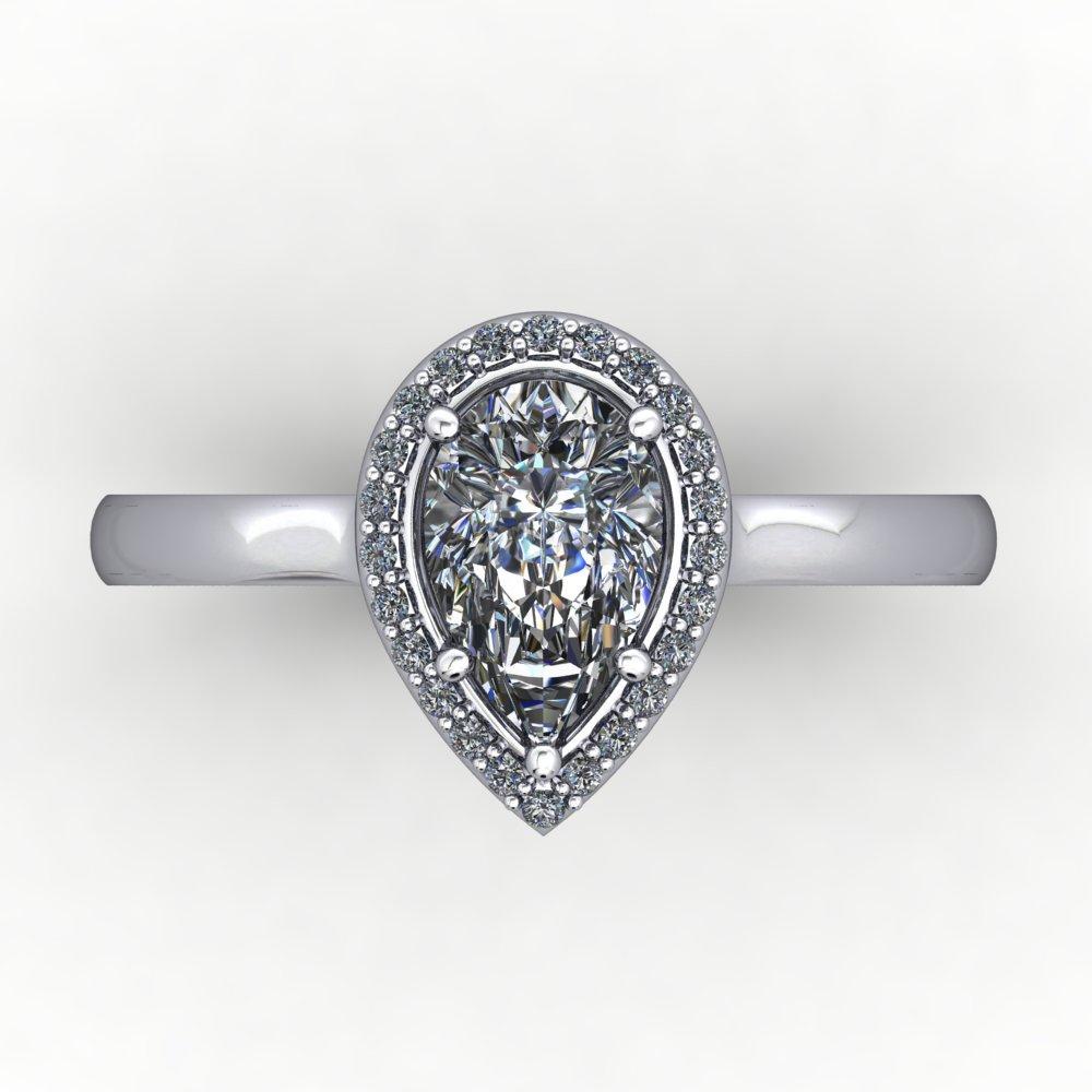 Venice Halo Engagement Ring (setting only)
