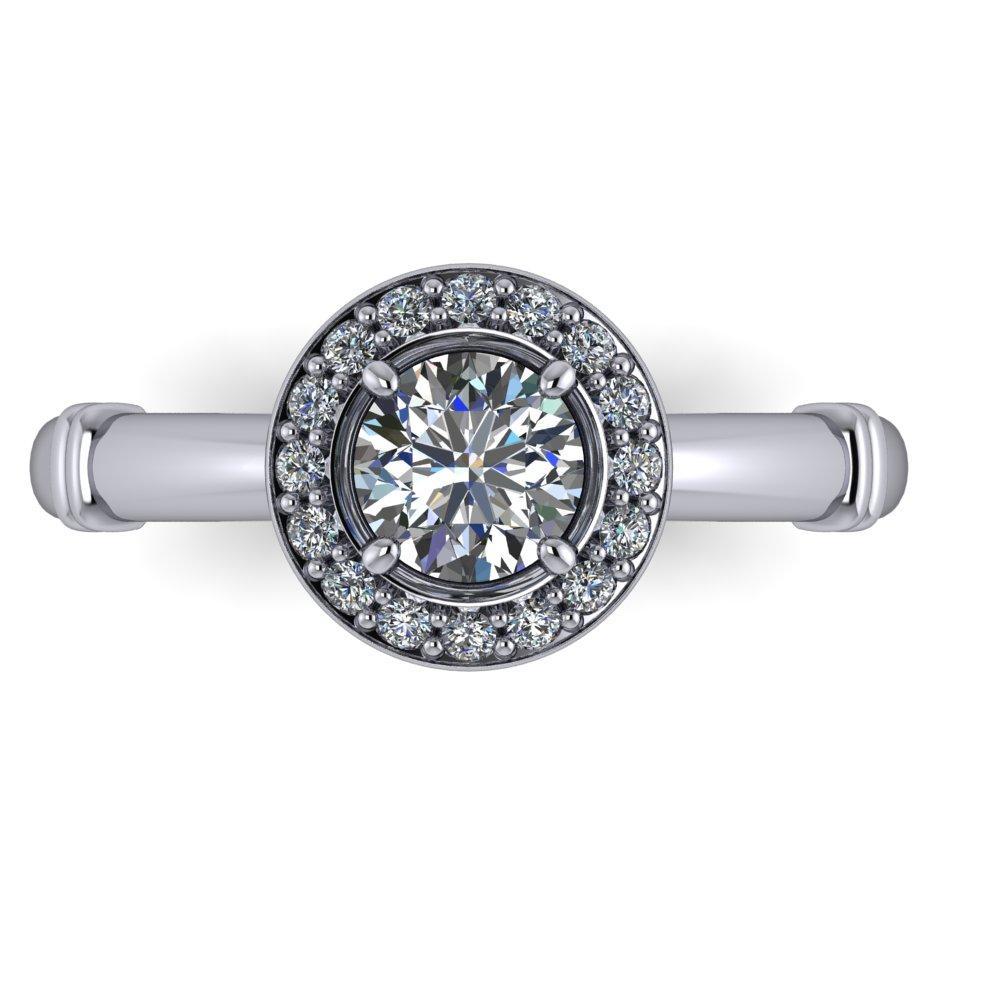 Kyoto Halo Engagement Ring (setting only) Soha Diamond Co.™