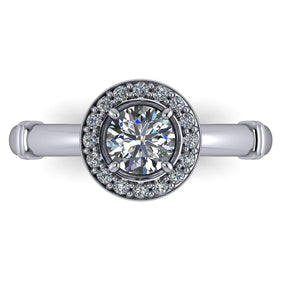 halo engagement ring white gold soha diamond co