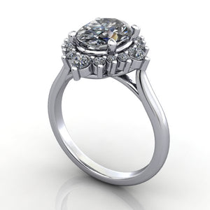 halo engagement ring white gold