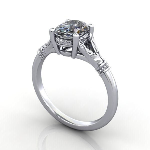 Round Solitaire Engagement Ring - Baribault Jewelers