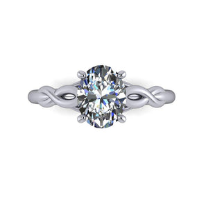 infinity inspired engagement ring soha diamond co. oval cut