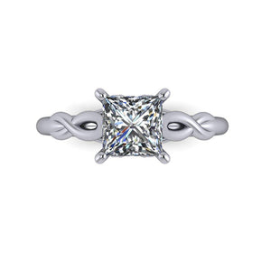 infinity inspired engagement ring soha diamond co. princess cut