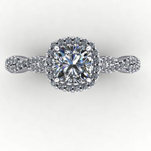 Victoria Halo Engagement Ring (setting only)