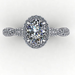 Victoria Halo Engagement Ring (setting only)