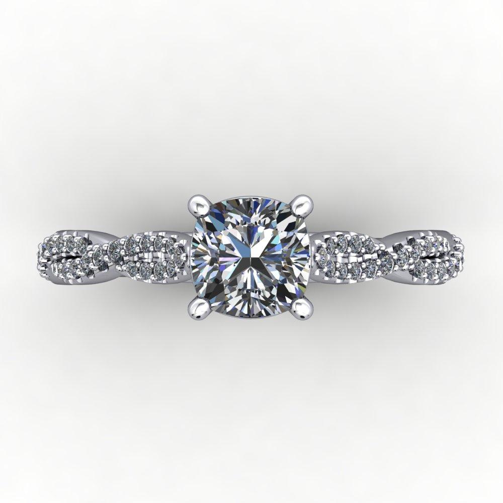 Infinity inspired solitaire engagement ring soha diamond co.