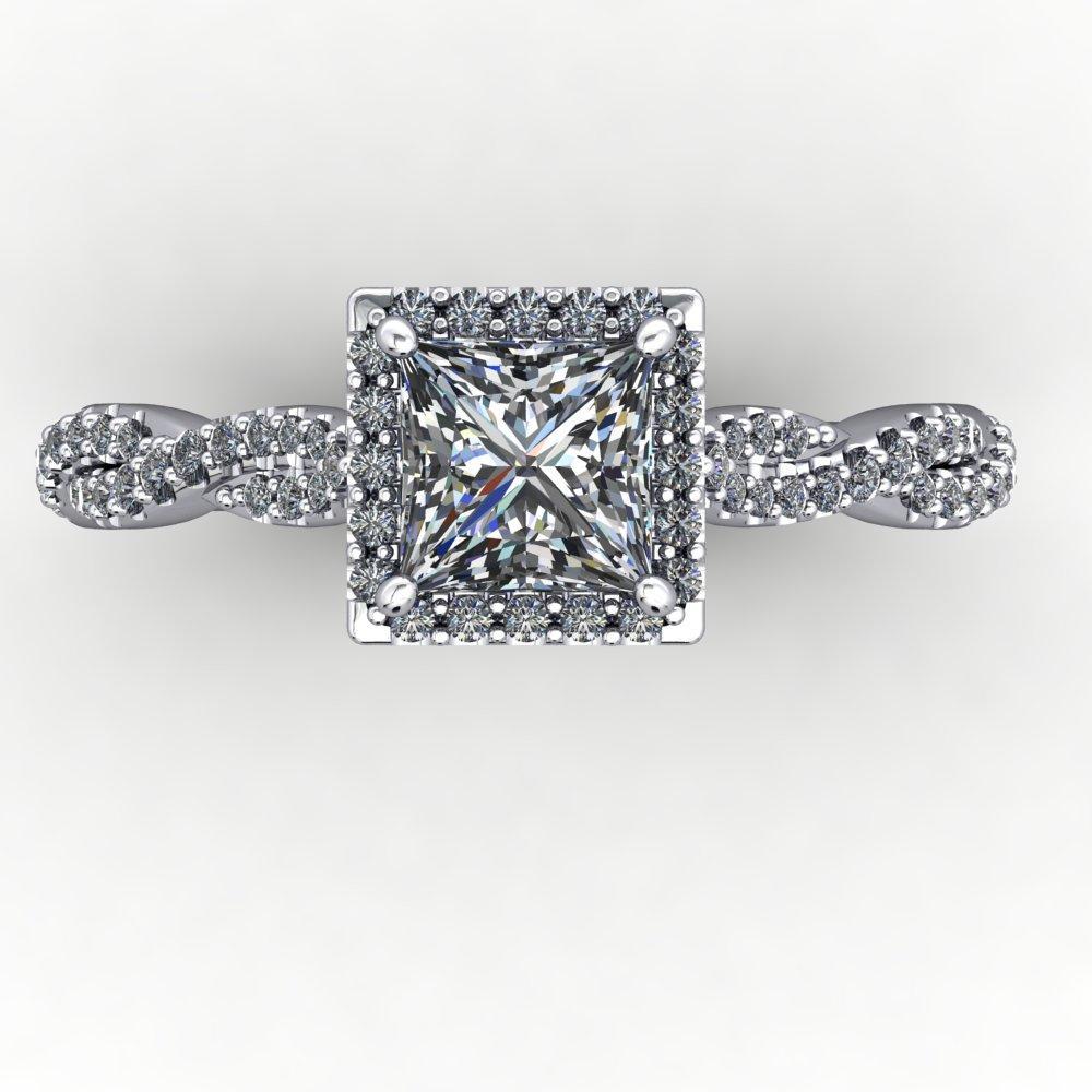 Victoria Halo Engagement Ring (setting only)