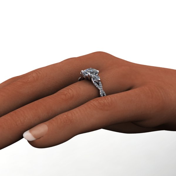 Infinity Collet Ring Setting Diamond Infinity Setting