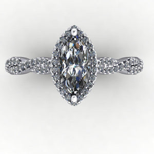 Victoria Halo Engagement Ring (setting only)