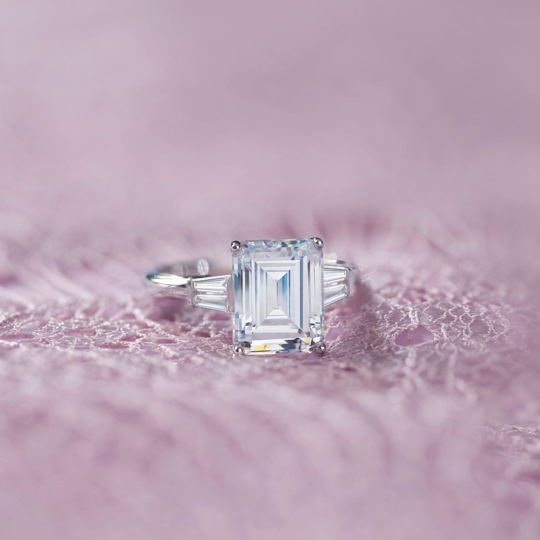 Tapered Baguette Accented Ring