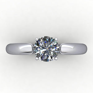 Berit Solitaire Engagement Ring (setting only)