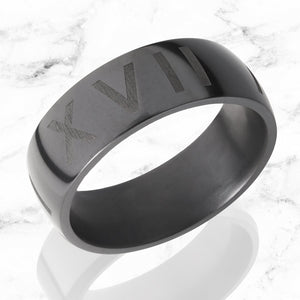 elysium black diamond wedding band custom engraving
